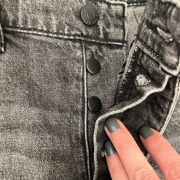 Bdg URBAN OUTFITTERS Slim Straight distressed high waisted button fly jeans 28 - Picture 9 of 12